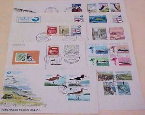 FAROE 13 FDC 1975-1978 CACHET  12 ARE UNADDRESSED