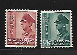 CROATIA, B29-B30, MNH, ANTE PAVELICH