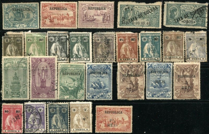 PORTUGUESE INDIA Postage Colony Stamp Collection Used Mint LH