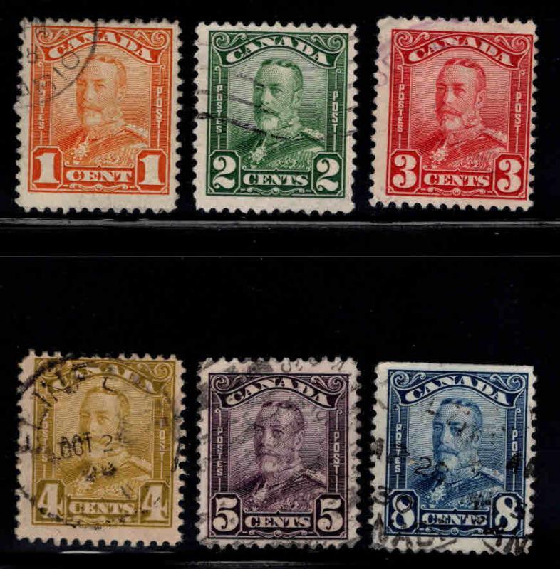 Canada Scott 149-154 Used good start to a Grreat set