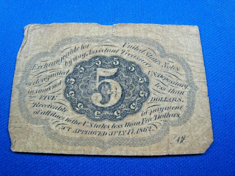 UNITED STATES, 1862 SCOTT #PC5 -  USED   