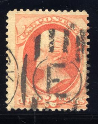 Scott's no. 178  used  letter E cancel  cat.$15.00