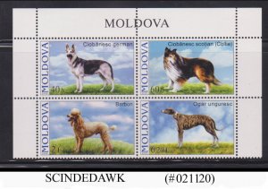 MOLDOVA - 2006 DOG / DOMESTIC ANIMAL BLK OF 4V MNH