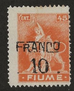 FIUME SC# 60  AVF/MNG