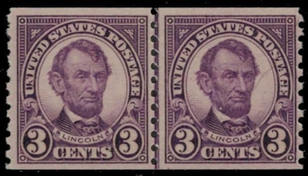 MALACK 600 F/VF OG NH Line Pair, Very Rich! w2596