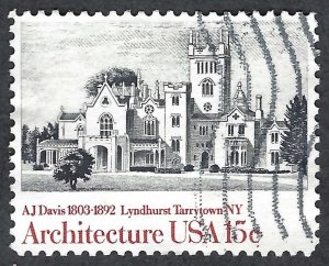 United States #1841 15¢ Lundhurst Tarrytown, NY (1980). Used.