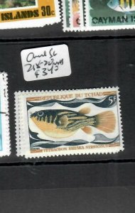 CHAD  (P0105B)  FISH  SET  SC 218-220   MNH 