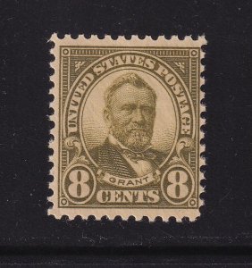 1923 Grant 8c olive green Sc 560 MNH single with nice OG CV $80 (A2