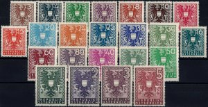 1945 Austria Coat of Arms, Wappenserie, compl. set 23 values VF/MNH! CAT 22$