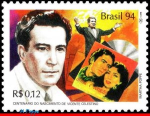 2514 BRAZIL 1994 VICENTE CELESTINO, SINGER, MUSIC, MI# 2615 RHM C-1913, MNH