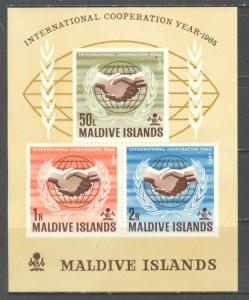 MALDIVE ISL Sc# 171a MNH VF Souvenir Sheet ICY Emblem