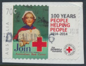 Australia  SC# 4111  from  2014 Used Red Cross  see details & scan