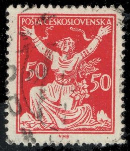 Czechoslovakia #72 Breaking Chains to Freedom; Used