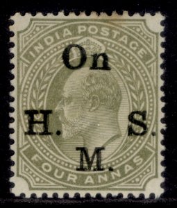 INDIA EDVII SG O60, 4a olive, M MINT. Cat £32.