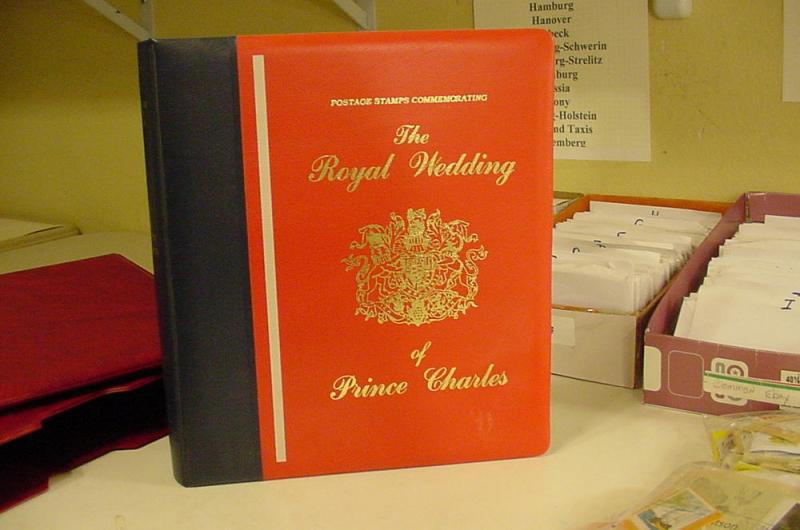 Padded Red 3 Ring Binder The Royal Wedding of Prince Charles