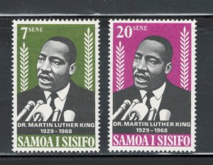 Samoa 1968 Martin Luther King Jr Scott # 298 - 299 MH