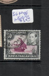 KENYA,UGANDA,TANGANYIKA (P2306BB) KGVI 50C SG 144E NGONG CDS VFU 