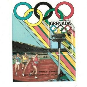 Grenada - 1989 - Olympic Winners - Souvenir Sheet - MNH (Scott#1694)