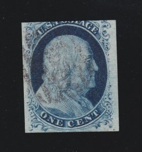 US 7 1c Franklin Used F-VF SCV $135