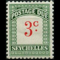 SEYCHELLES 1964 - Scott# J10 Numeral 3c LH