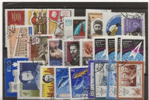 Russia 1962 in sets 25 stamps perf or imperf used