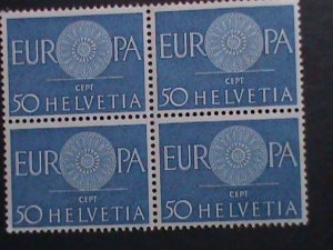 ​SWITZERLAND-1970-SC#516 EUROPA STAMPS BLOCK- MNH VF.  WE SHIP TO WORLDWIDE