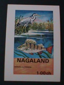 NAGALAND-1971-LOVELY BIRD & FISH -MNH  S/S-VF  WE SHIP TO WORLDWIDE