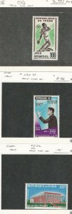 Chad, Postage Stamp, #C8, C20, C32 Mint Hinged, 1962-67 John Kennedy, JFZ