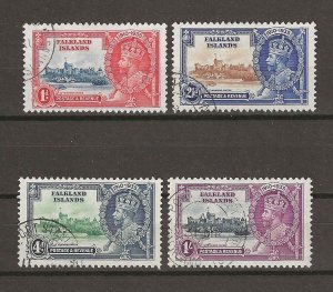 FALKLAND ISLANDS 1935 SG 139/42 USED