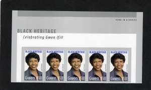 5432 Gwen Ifill, MNH TOP Banner w/5 stamps