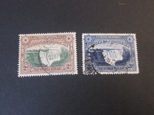 Southern Rhodesia 1935 Sc 37,37A set FU