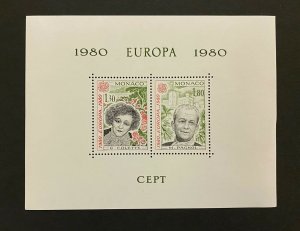 1980 Monaco Stamps Bloc Special N 13 Europe **-