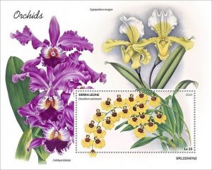 2022/08- SIERRA LEONE- ORCHIDS II       1V complet set    MNH **