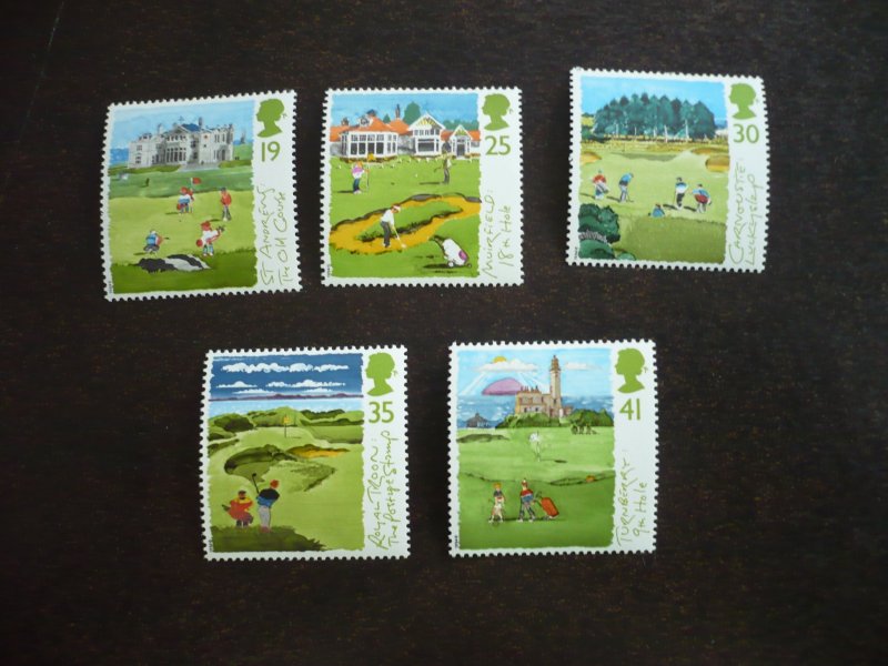 Stamps - Great Britain - Scott# 1567-1571 - Mint Never Hinged Set of 5 Stamps