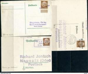 Germany Occ Poland WWII 3 PC Overprinted w German name of the city (2) 12322