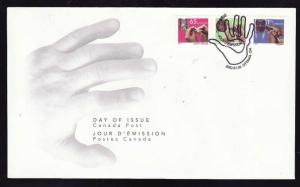 Canada-Sc#1928-30-stamps on FDC-Traditional Trades Definitives-Coils-2002-