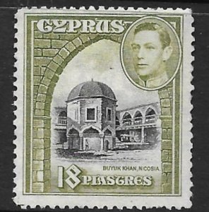 Cyprus 152  1938  18 P  fine mint hinged