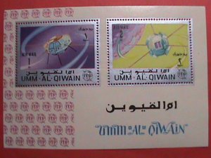 UMM-AL-QIWAIN STAMP: AIRMAIL-ITU SPACE  S/S  M NH  SHEET - VERY RARE