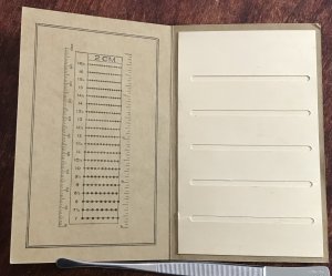 Stamp Wallet & Perforation Gauge 1 Page 3 1/2” x 5 1/2” L43