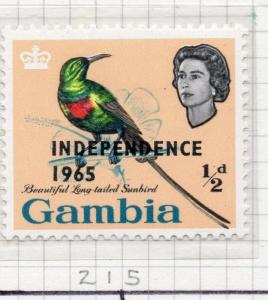 Gambia 1965 Early Issue Fine Mint Hinged 1/2d. 203885