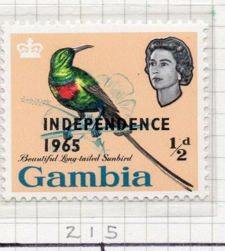 Gambia 1965 Early Issue Fine Mint Hinged 1/2d. 203885