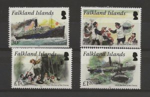 Falkland Is 2012 Loss of the Oravia set of 4 sg.1226-9  MNH