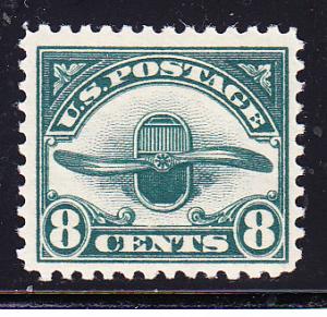 United States Airmail C4  8cent green VF/NH(**)