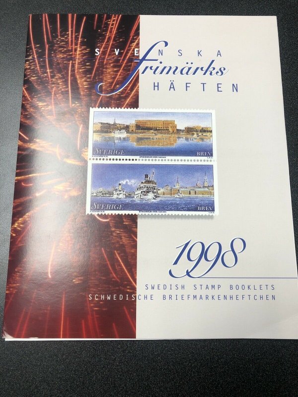 SWEDEN 1998 OFFICIAL BOOKLET YEAR SET Unused Mint Never Hinged. 