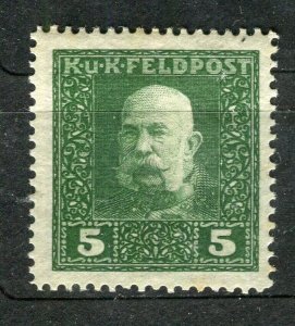 AUSTRIA; 1915 F. Joseph KUK FELDPOST issue fine Mint hinged 5h. value