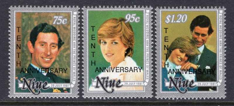 Niue 596-598 MNH VF