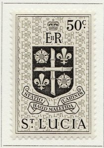 English Colonies British Colony ST. LUCIA 1953-63 50c MH* A28P14F27230-
