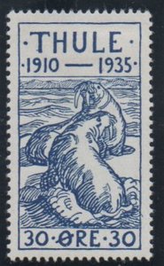 Greenland Thule Facit T4 1935 30 ore Walruses local stamp mint