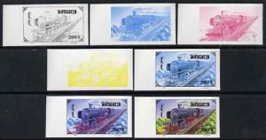 Mongolia 1997 Railway Locomotives 200t Steam Loco the set...