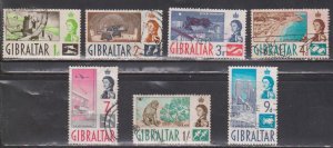 GIBRALTAR Scott # 148//56 Used - QEII & Various Scenes - Not Full Set